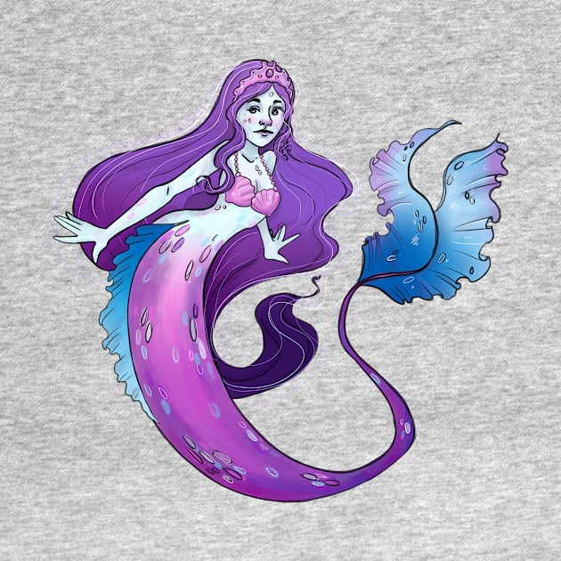 Purple Mermaid by Lynn S